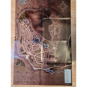 Pathfinder Campaign Setting Torch Map 21.5" X 33"